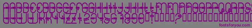 Colonialviper-fontti – violetit fontit harmaalla taustalla