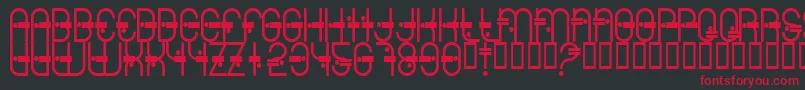 Colonialviper Font – Red Fonts on Black Background