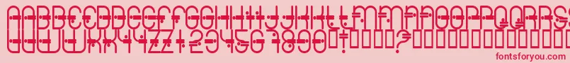 Colonialviper Font – Red Fonts on Pink Background