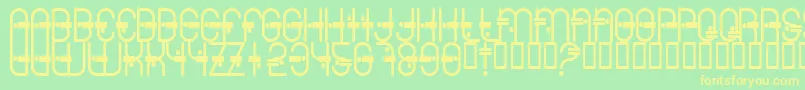 Colonialviper Font – Yellow Fonts on Green Background