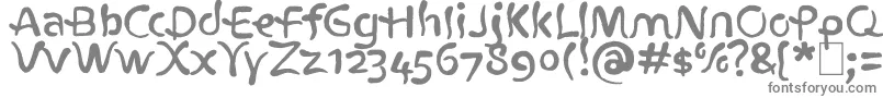 Atlantius-fontti – harmaat kirjasimet valkoisella taustalla