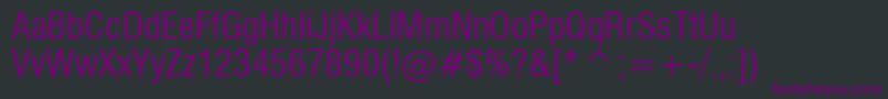 Genevanrw Font – Purple Fonts on Black Background
