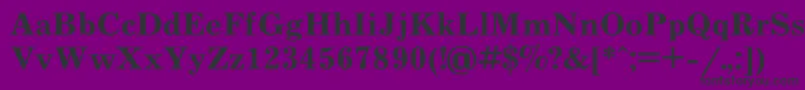 フォントJournal7 – 紫の背景に黒い文字