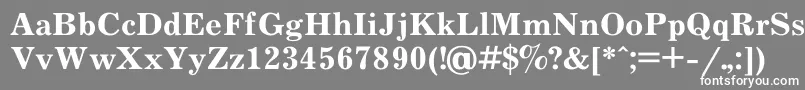 フォントJournal7 – 灰色の背景に白い文字