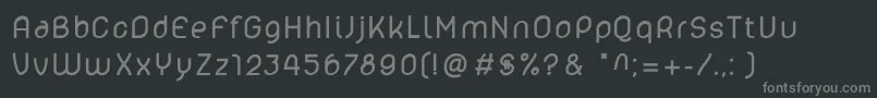 Lelim800 Font – Gray Fonts on Black Background
