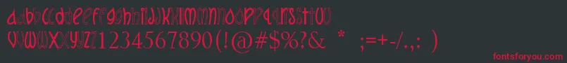 GetWet Font – Red Fonts on Black Background