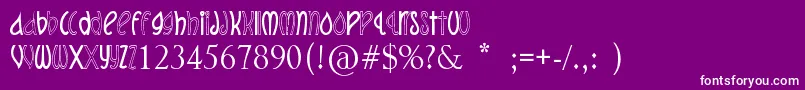 GetWet Font – White Fonts on Purple Background