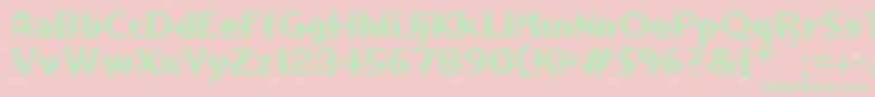 Llpixel3 Font – Green Fonts on Pink Background