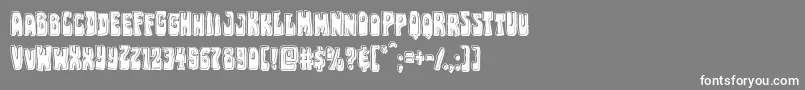 Pocketmonsterbevel Font – White Fonts on Gray Background