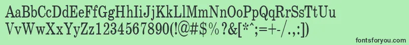 SchoolPlain.001.00175nh Font – Black Fonts on Green Background
