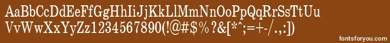 SchoolPlain.001.00175nh Font – White Fonts on Brown Background