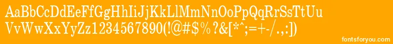 SchoolPlain.001.00175nh Font – White Fonts on Orange Background