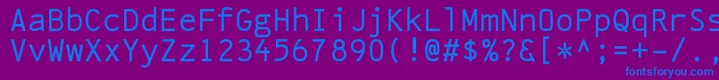Шрифт LinefeedRegular – синие шрифты на фиолетовом фоне