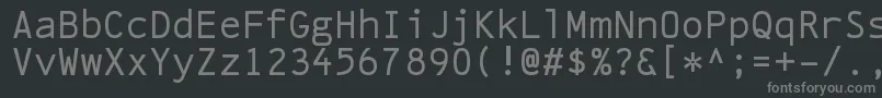 Шрифт LinefeedRegular – серые шрифты на чёрном фоне