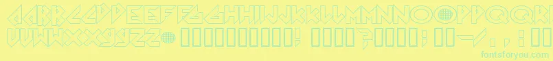 Más sobre la fuente Arkanoid fuente Arkanoid – Fuentes Verdes Sobre Fondo Amarillo