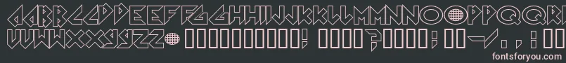 Arkanoid Font – Pink Fonts on Black Background