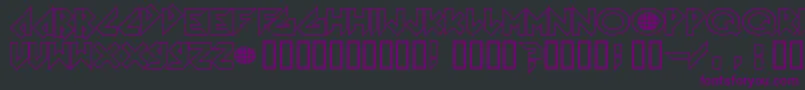Arkanoid Font – Purple Fonts on Black Background