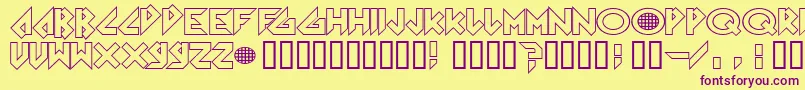 Más sobre la fuente Arkanoid fuente Arkanoid – Fuentes Moradas Sobre Fondo Amarillo