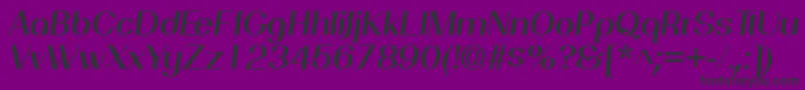 PassionsanspdajSemiboldita Font – Black Fonts on Purple Background