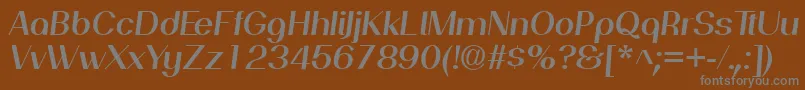 PassionsanspdajSemiboldita Font – Gray Fonts on Brown Background