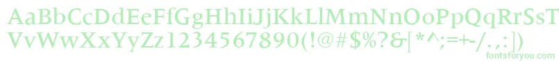 MetaphorMediumRegular Font – Green Fonts on White Background