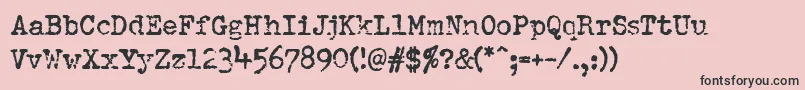 Шрифт Pfdumboldtypetwo – чёрные шрифты на розовом фоне