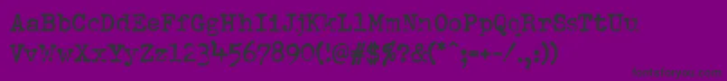 Шрифт Pfdumboldtypetwo – чёрные шрифты на фиолетовом фоне