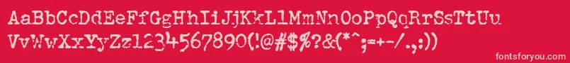 fuente Pfdumboldtypetwo – Fuentes Rosadas Sobre Fondo Rojo