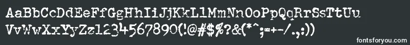 Fonte Pfdumboldtypetwo – fontes brancas