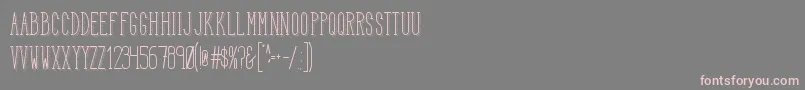 HbmSerenityTrend Font – Pink Fonts on Gray Background