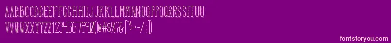 HbmSerenityTrend Font – Pink Fonts on Purple Background