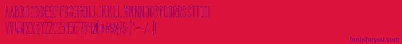 HbmSerenityTrend Font – Purple Fonts on Red Background