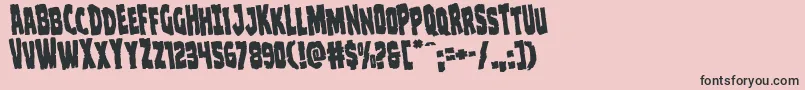 Clubberlangrotate Font – Black Fonts on Pink Background