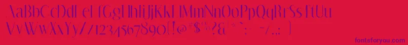 Efflorescegaunt Font – Purple Fonts on Red Background