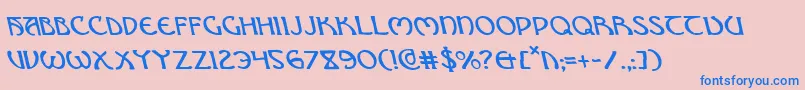 Brinathynl Font – Blue Fonts on Pink Background