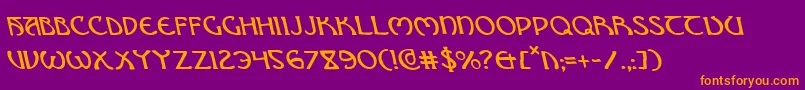 Brinathynl Font – Orange Fonts on Purple Background