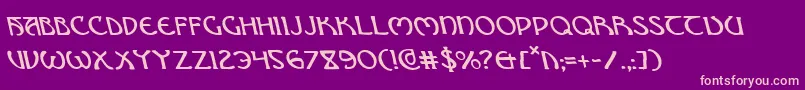 Brinathynl Font – Pink Fonts on Purple Background