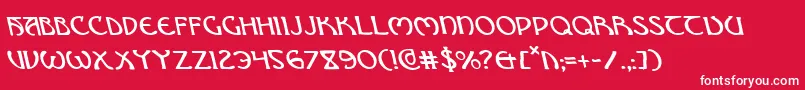 Brinathynl Font – White Fonts on Red Background