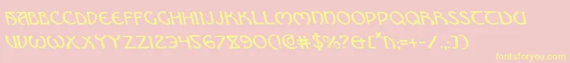Brinathynl Font – Yellow Fonts on Pink Background