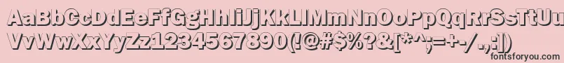 GoffikS Font – Black Fonts on Pink Background