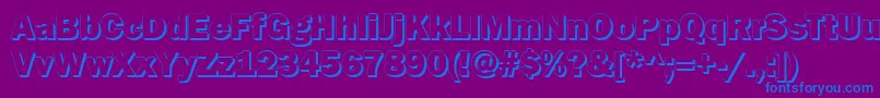 GoffikS Font – Blue Fonts on Purple Background