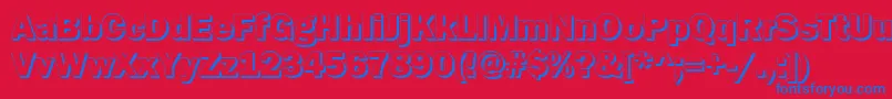 GoffikS Font – Blue Fonts on Red Background
