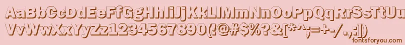 GoffikS Font – Brown Fonts on Pink Background