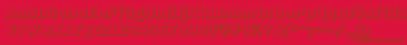 GoffikS Font – Brown Fonts on Red Background