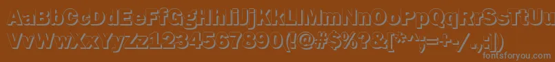 GoffikS Font – Gray Fonts on Brown Background