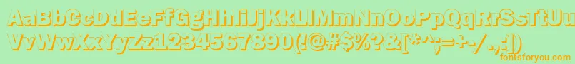 GoffikS Font – Orange Fonts on Green Background