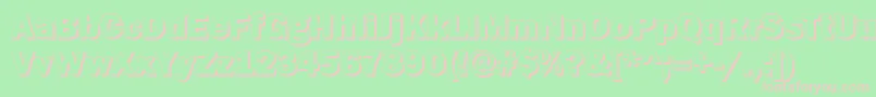 GoffikS Font – Pink Fonts on Green Background