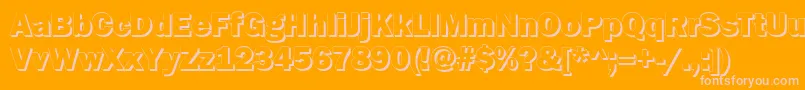 GoffikS Font – Pink Fonts on Orange Background