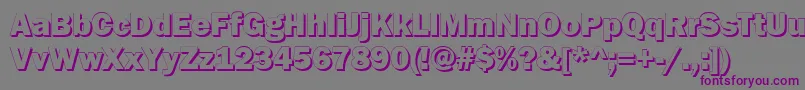 GoffikS Font – Purple Fonts on Gray Background