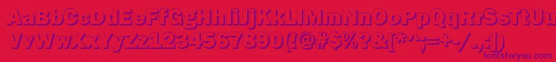 GoffikS Font – Purple Fonts on Red Background